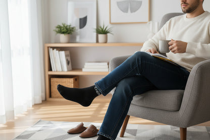 chaussettes homme message amour portées look casual cadeau couple