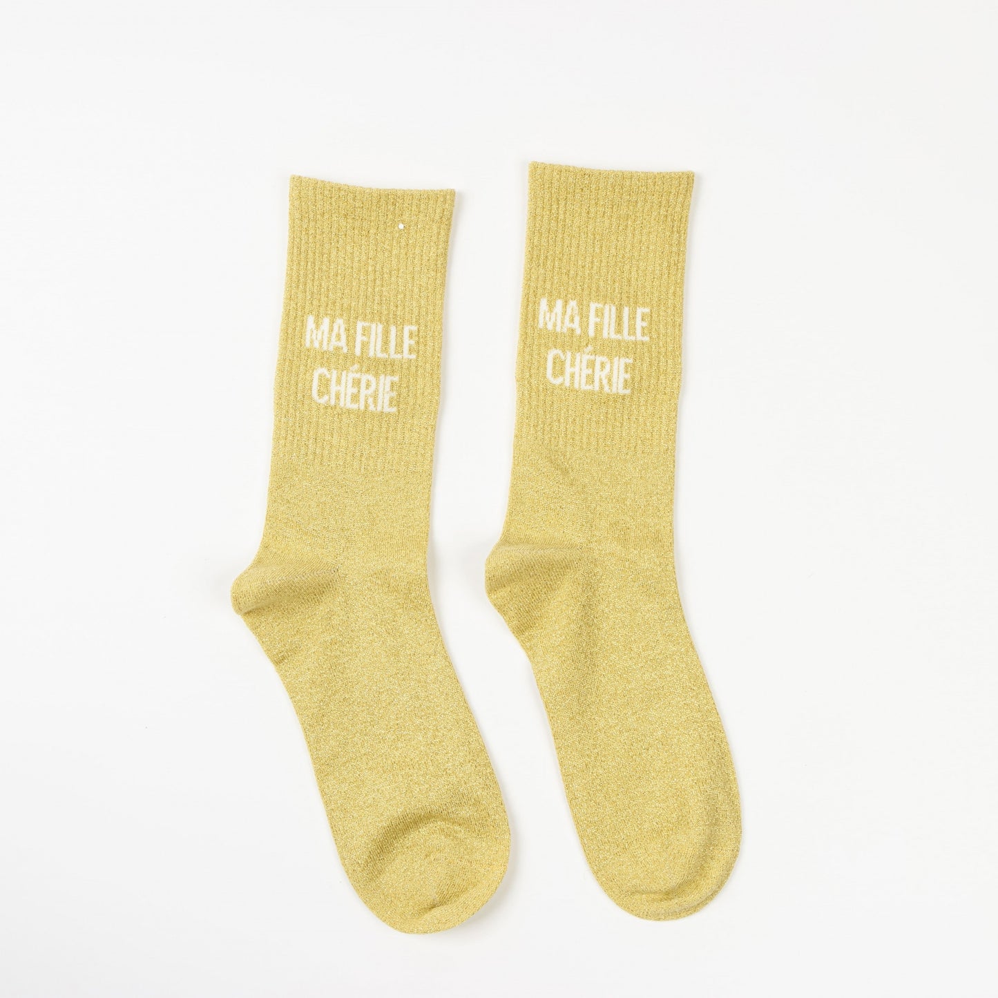 Chaussettes MA FILLE CHÉRIE à Paillettes – Message Tendre (36-42) JOY!