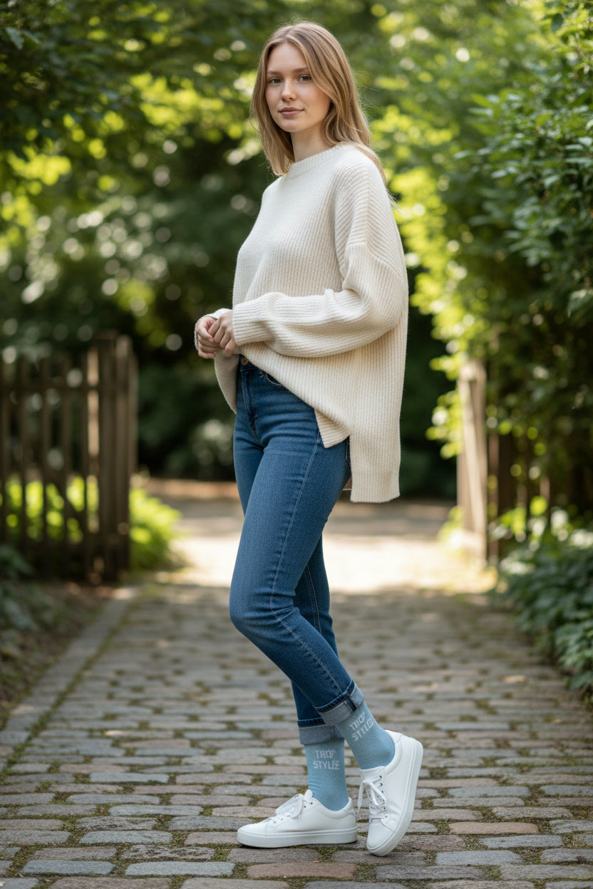 Chaussettes TROP STYLÉE à Paillettes – Message Mode & Tendance (36-42) JOY!