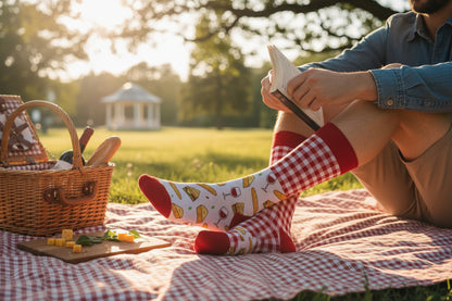 Chaussettes Humoristiques Bon Vivant – Plats & Boissons Mythiques JOY!