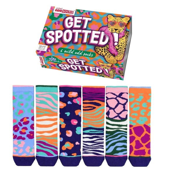 Coffret Chaussettes Dépareillées – 6 Chaussettes Fantaisie | United Oddsocks (UK 4–8 / EU 37–42) United Oddsocks