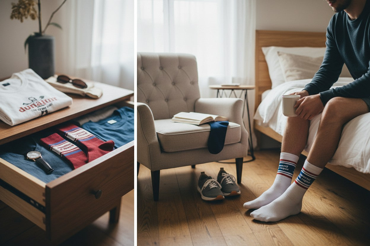 Coffret Trio Chaussettes Homme Fantaisie – Copains d’Abord / Sportif au Repos / Super Connard (39/45) JOY!