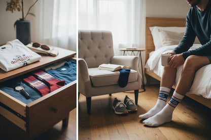 Coffret Trio Chaussettes Homme Fantaisie – Copains d’Abord / Sportif au Repos / Super Connard (39/45) JOY!