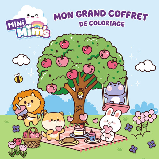 Coffret de coloriage enfant avec 8 feutres à alcool et 32 coloriages