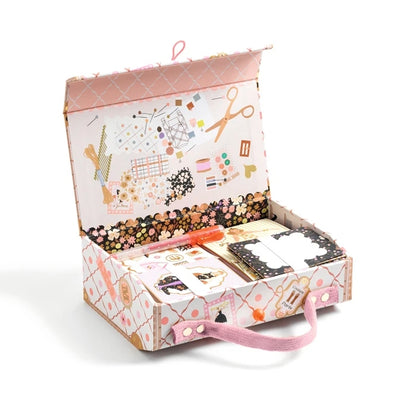 Valise de Papeterie Tinou – Coffret Créatif Mode et Correspondance Enfant Djeco