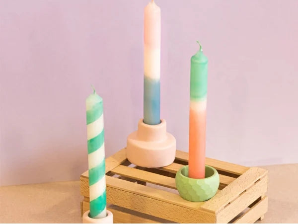Coffret créatif bougies DIY avec cire pigments et livret explicatif