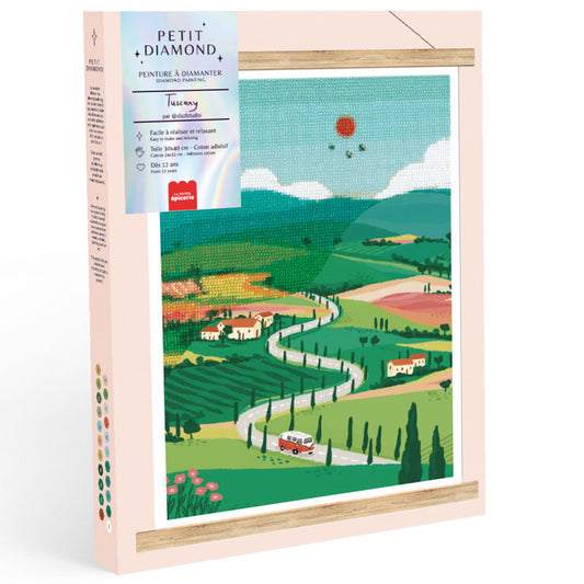 Coffret Petit Diamond Tuscany – Diamond Painting Toscane 30x40 cm | Nidhi Kachhadiya LA PETITE EPICERIE