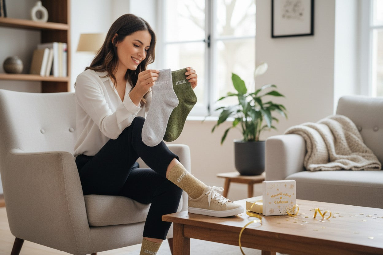 Coffret Trio Chaussettes Pailletées – Aventurière, Rebelle & Sauvage JOY!