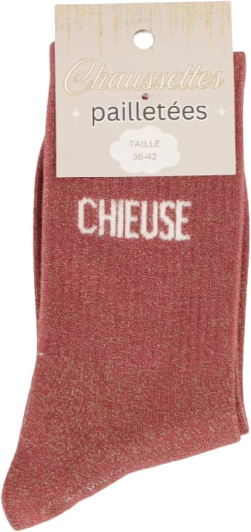 Coffret Team Pipelette – Chaussettes à paillettes Pipelette, Bichette, Chieuse | Box 3 paires JOY!