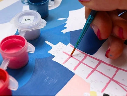 Coffret Peinture au Numéro – Multi Sports | Petit Pinceau x Anna Fedoseeva LA PETITE EPICERIE