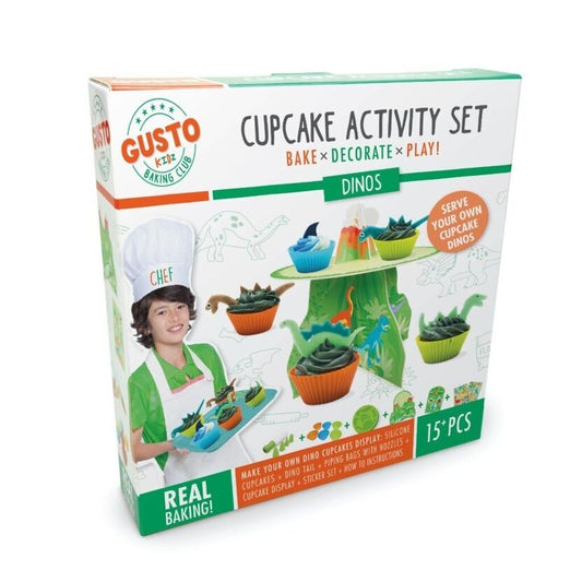 Coffret cupcakes dinosaures enfant – Kit pâtisserie créative 5 ans+ BoxCanDIY