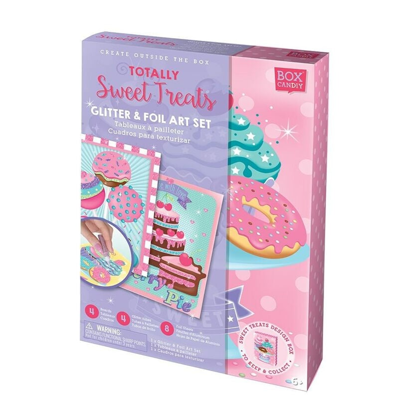 Coffret Paillettes & Feuilles Sweet Treats BOX CANDIY® – Kit Créatif Gourmand Enfant dès 6 ans BoxCanDIY