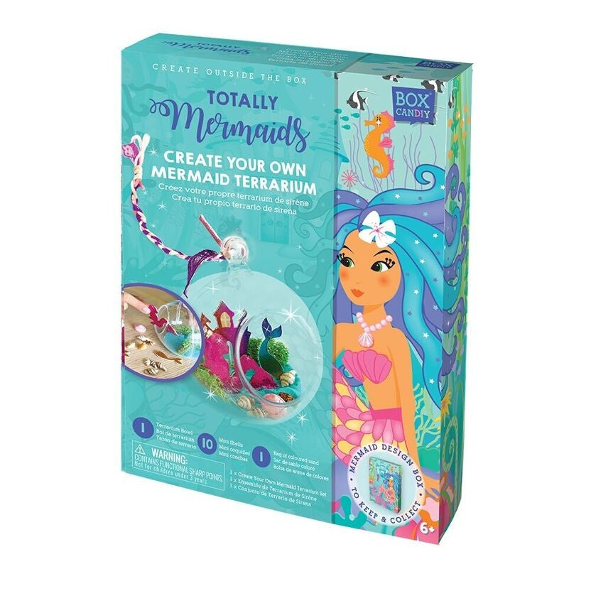 Coffret Terrarium Sirène BOX CANDIY® – Kit Créatif Enfant Univers Marin dès 6 ans BoxCanDIY