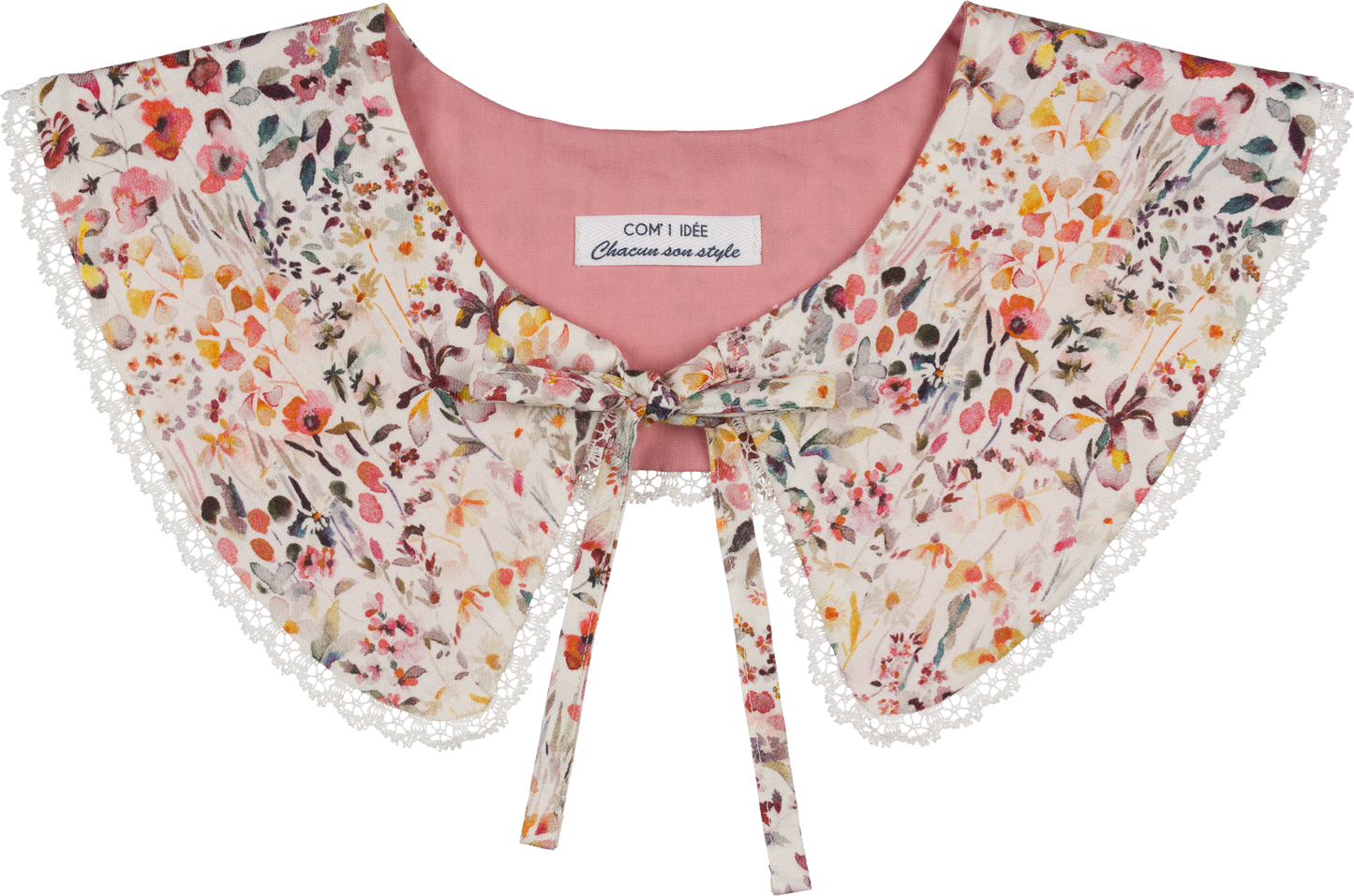 Kit couture col Claudine Jade – Col amovible rétro chic en Liberty Com'1 Idée