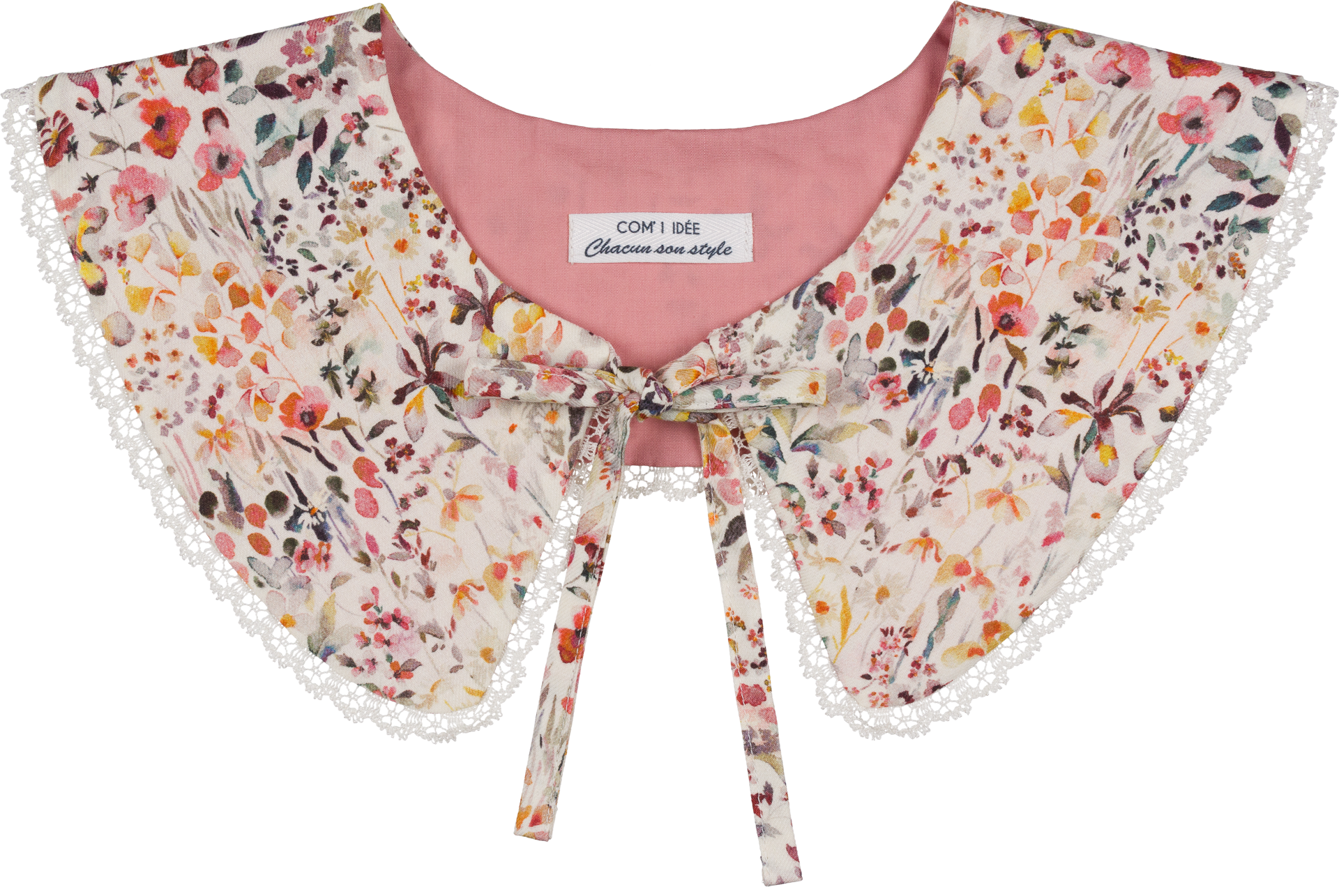 Kit couture col Claudine Jade – Col amovible rétro chic en Liberty Com'1 Idée