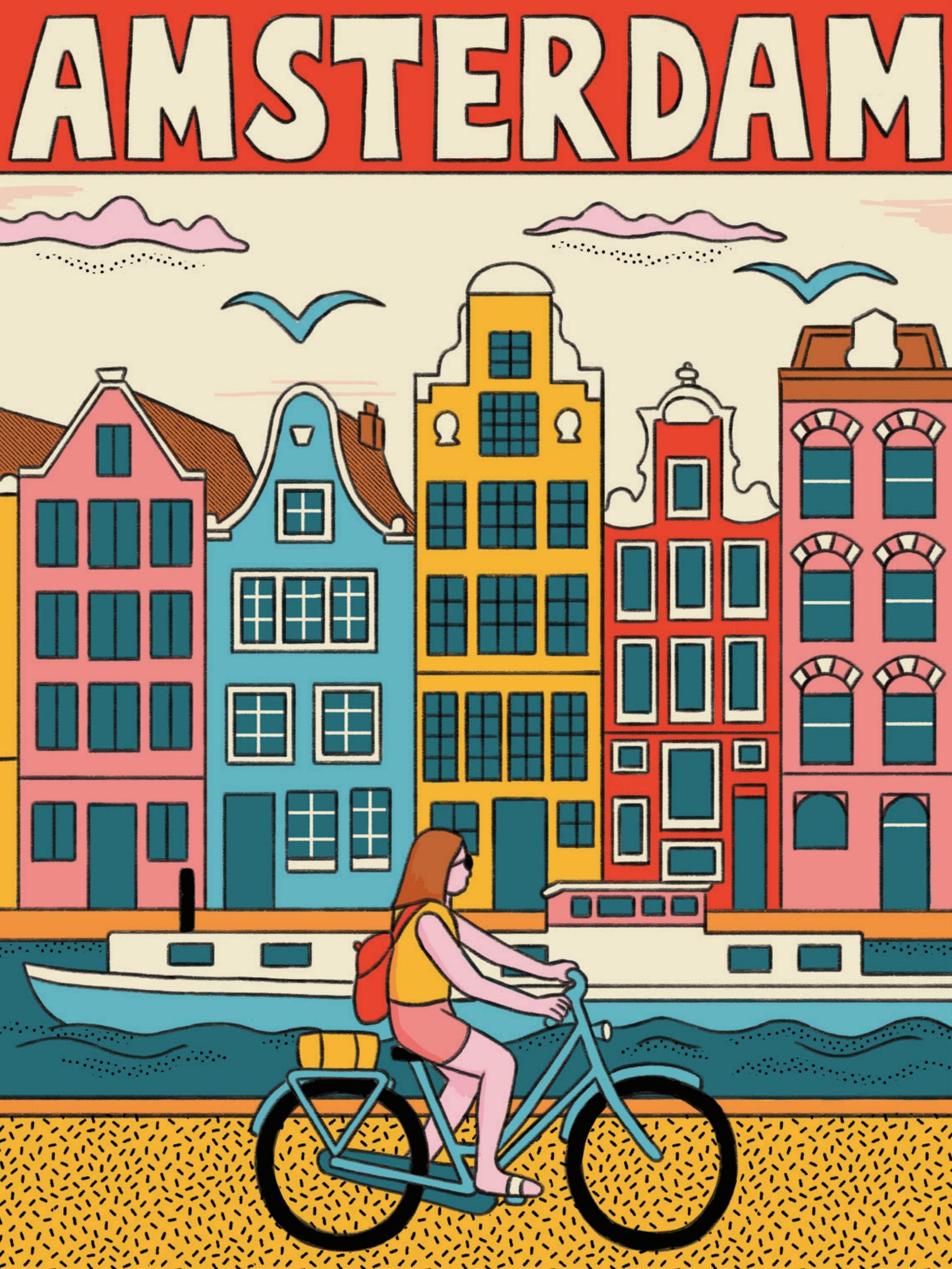 Illustration détaillée de ville du monde à colorier pour adulte
