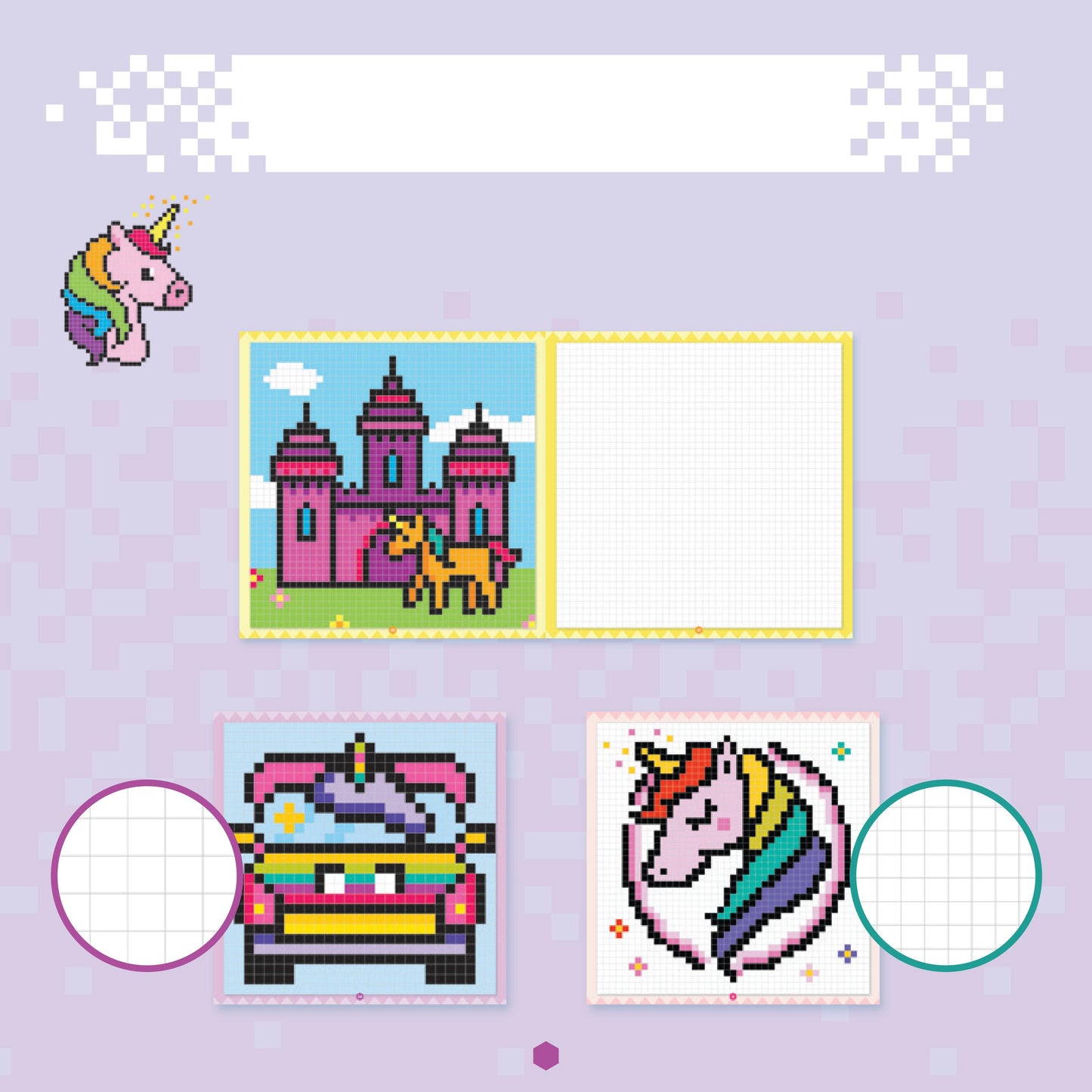 Coloriage mystère enfant avec pixels couleurs et numéros