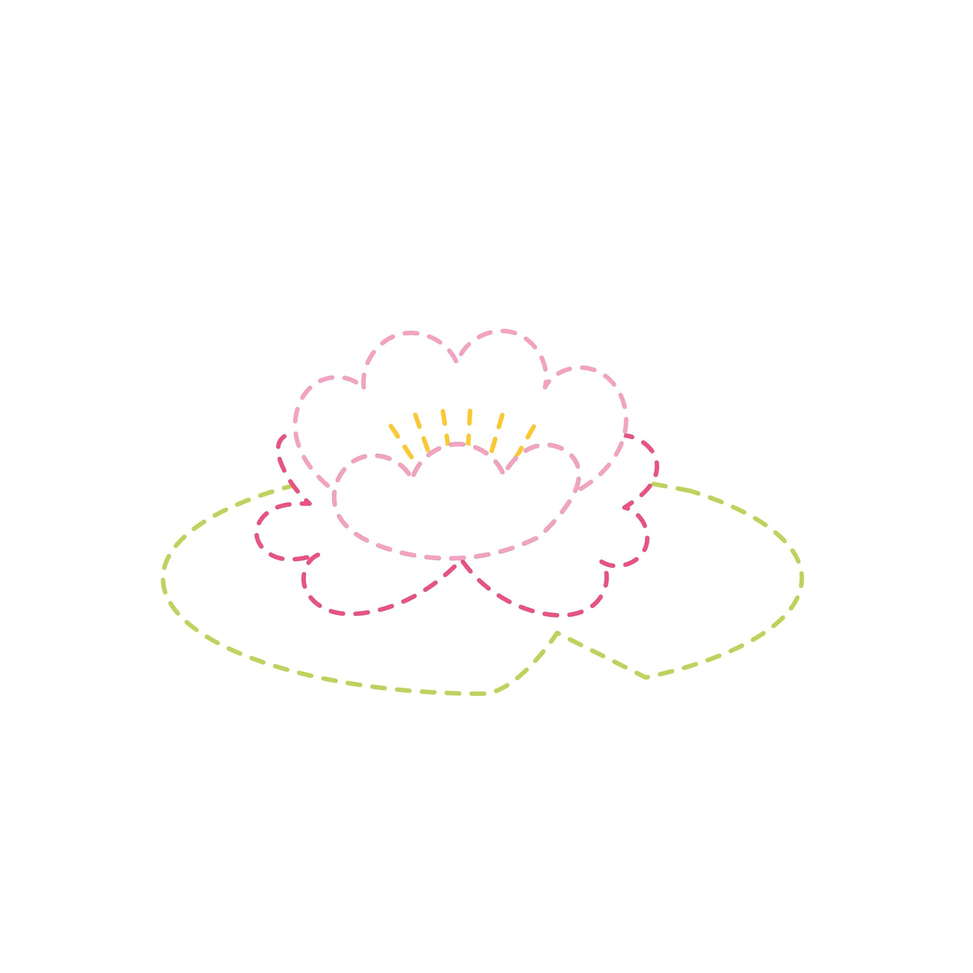 Dessin enfant avec contours larges en relief pour apprendre à colorier sans dépasser
