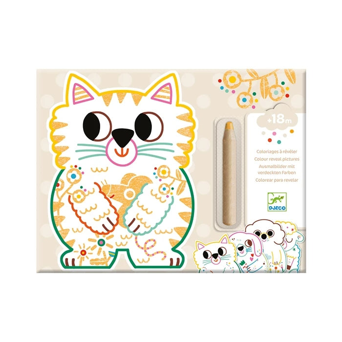 Pochette de coloriages magiques animaux familiers pour enfants