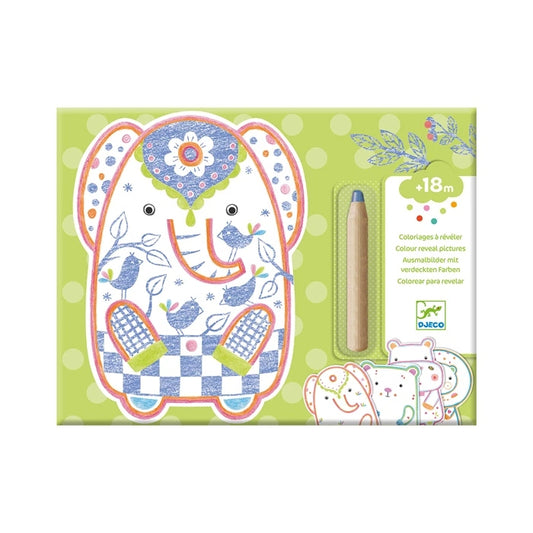 Coloriages à Révéler Animaux Sauvages – Activité Magique pour Enfants Djeco
