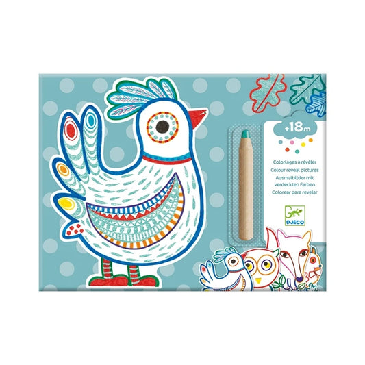 Coloriages à Révéler Animaux de la Forêt – Activité Magique pour Enfants Djeco