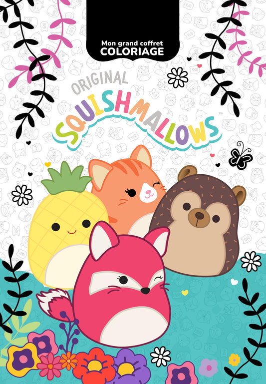 Mon Grand Coffret Coloriage Squishmallows – Jeux, Stickers & 5 Feutres Edition Fleurus
