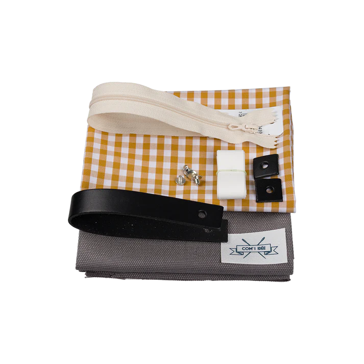 Kit Couture Trousse de Toilette “Scott” – Trousse Vintage en Toile & Vichy DIY Com'1 Idée