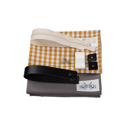 Kit Couture Trousse de Toilette “Scott” – Trousse Vintage en Toile & Vichy DIY Com'1 Idée