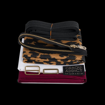 Kit Couture Sac Besace Léopard “Graou Addict” – Édition Exclusive Mlle Cyrielle x Com’1 Idée Com'1 Idée