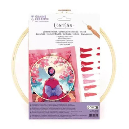 Kit Punch Needle Kimono Japonais – Broderie Relief DIY Graine Créative GRAINE CREATIVE
