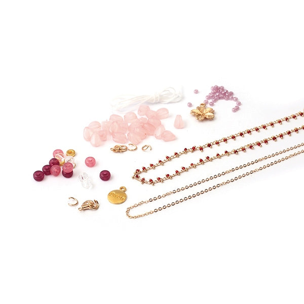 Kit Bijoux DIY & Relax Quartz – Création Bijoux Quartz Rose & Doré GRAINE CREATIVE