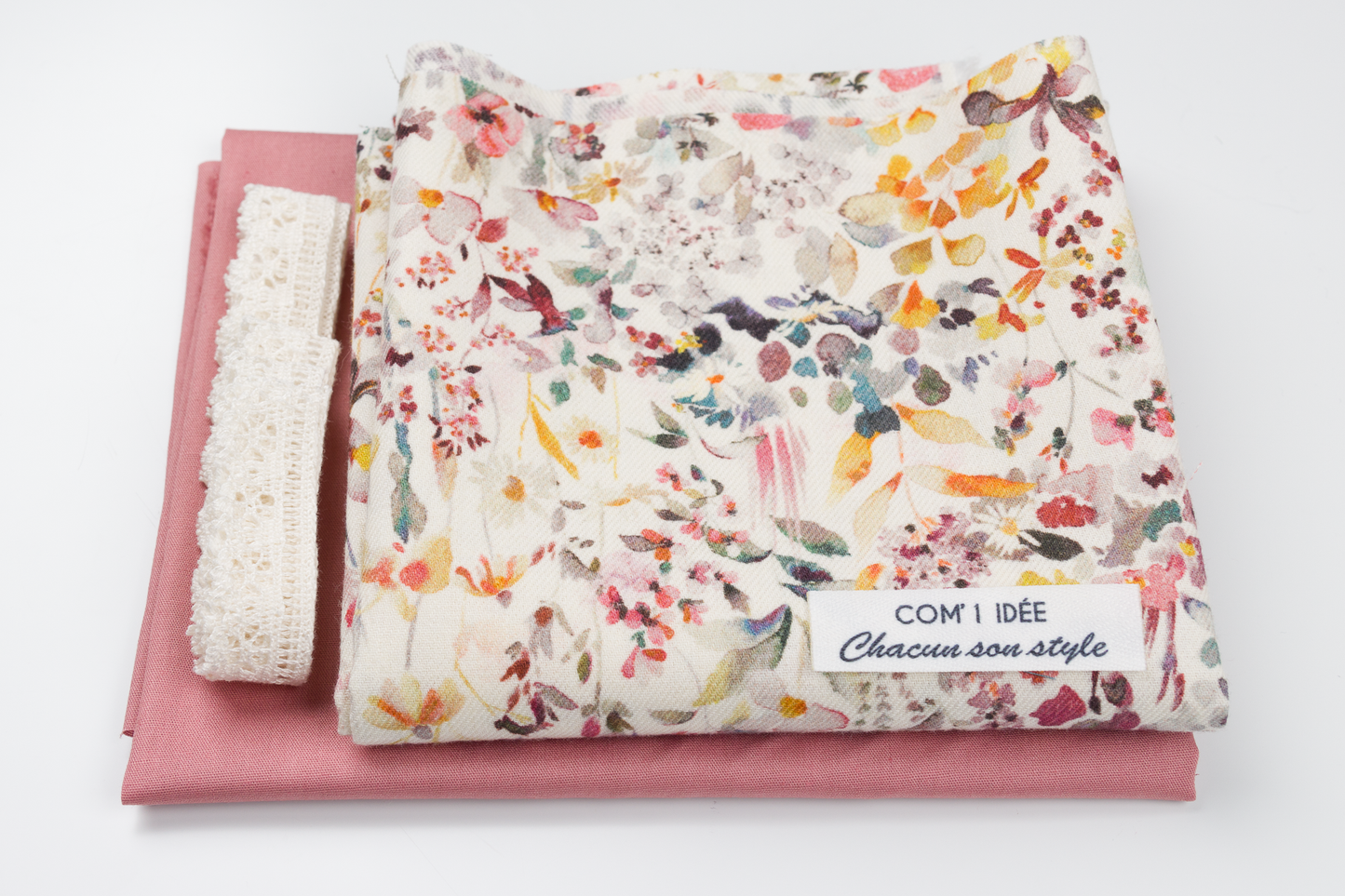 Kit couture col Claudine Jade – Col amovible rétro chic en Liberty Com'1 Idée