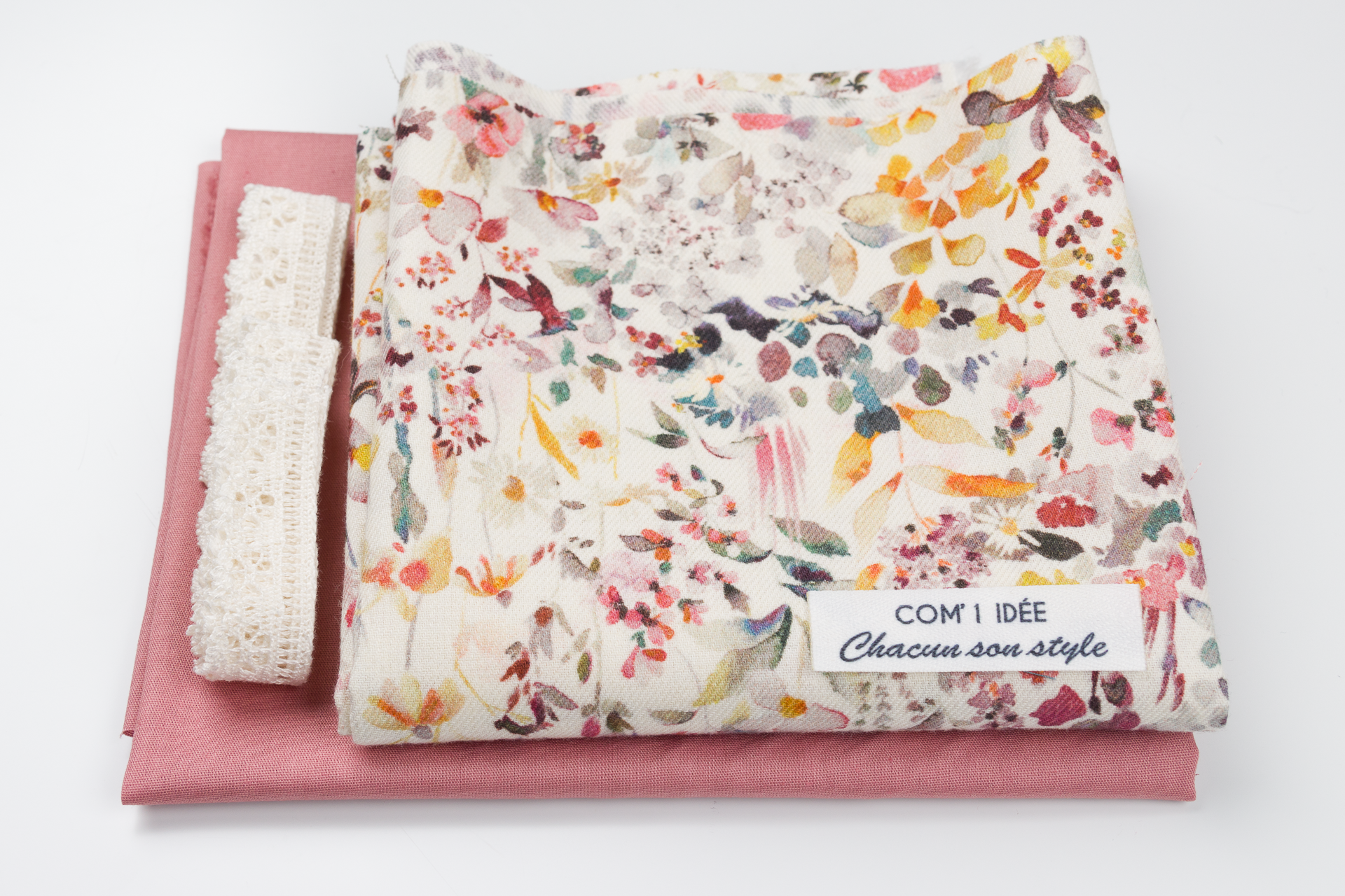 Kit couture col Claudine Jade – Col amovible rétro chic en Liberty Com'1 Idée