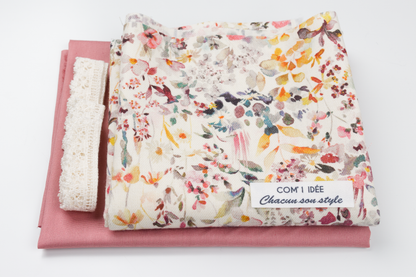Kit couture col Claudine Jade – Col amovible rétro chic en Liberty Com'1 Idée