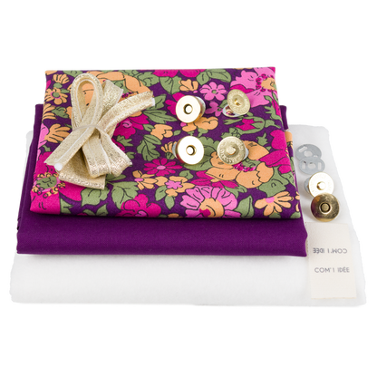 Kit liseuse Virginia – Kit couture pochette liseuse Liberty Fabric Com'1 Idée