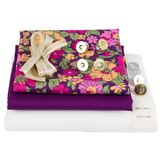 Kit liseuse Virginia – Kit couture pochette liseuse Liberty Fabric Com'1 Idée