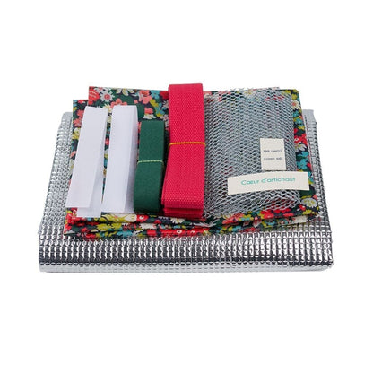 Kit Lunchbox Couture “Cœur d’artichaut” – Lunchbox textile DIY Liberty Fabric Com'1 Idée