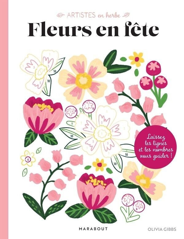 Livre coloriage Fleurs en fête floral couverture