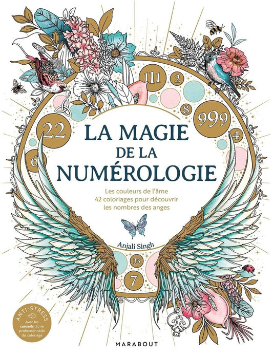 Livre coloriage La magie de la numérologie couverture
