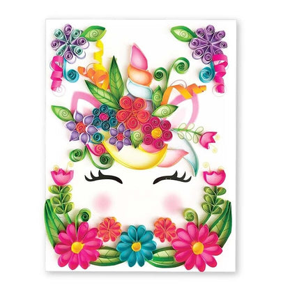 Coffret Quilling Licorne BOX CANDIY® – Kit Créatif Papier Enfant DIY dès 6 ans BoxCanDIY