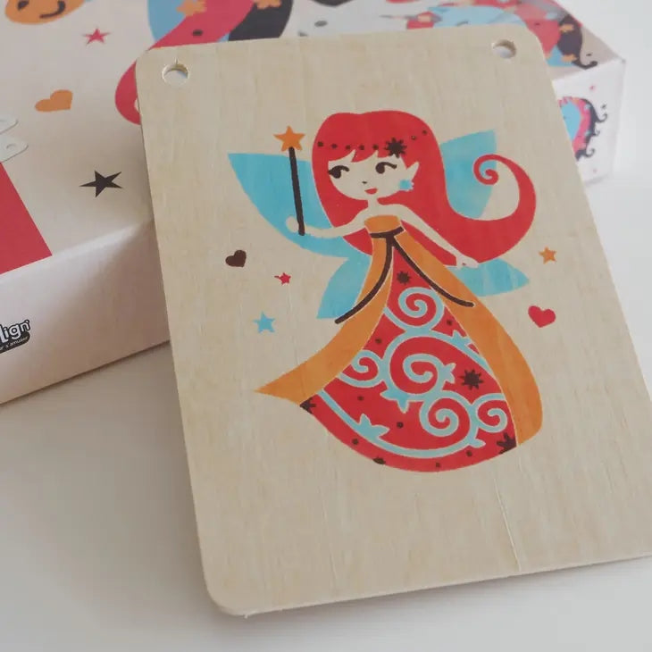 Tampographie sur bois – Personnages Enchantés (CREALIGN) | Coffret créatif dès 5 ans Créa lign
