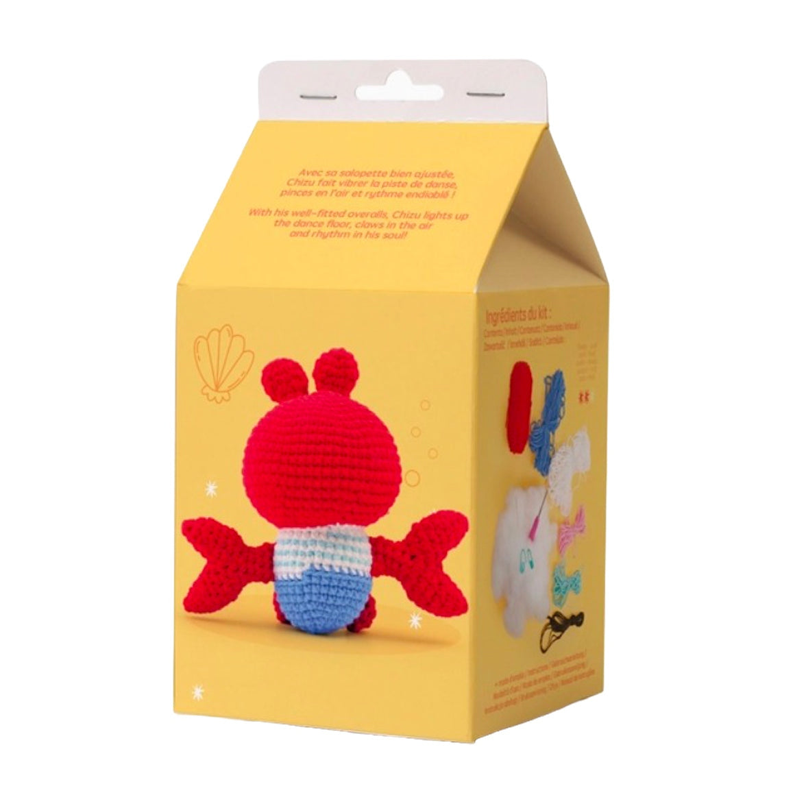 Kit Minigurumi “Chizu le Crabe” – Amigurumi Crochet Kawaii DIY GRAINE CREATIVE
