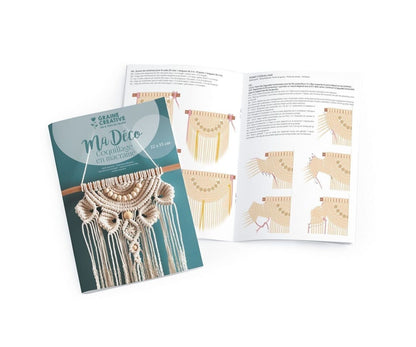 Kit Macramé Forme Coquillage – Déco Murale Bohème DIY GRAINE CREATIVE