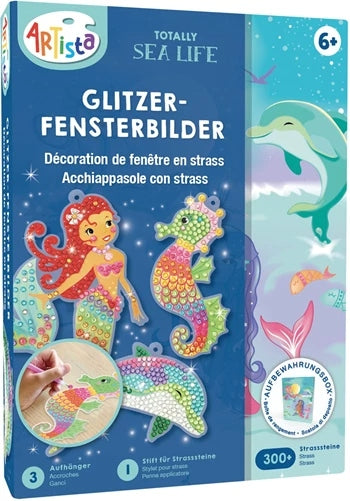 Décoration de Fenêtre en Strass Monde Sous-Marin – Kit Créatif à Suspendre JOY!