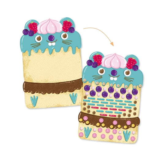Mosaïques de Cakes – Activité Créative Gommettes et Mosaïque pour Enfants Djeco