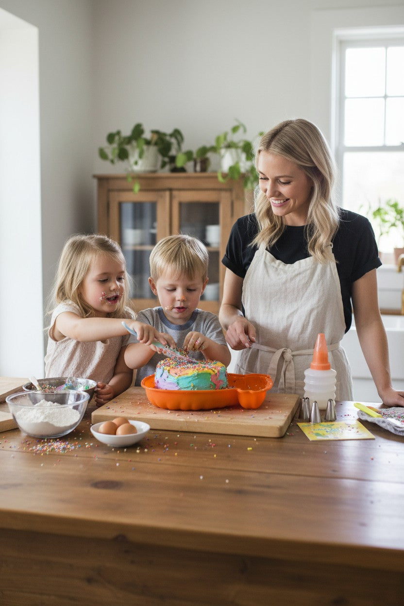 Kit gâteau lama enfant – Moule silicone + décoration pâtisserie 5 ans+ BoxCanDIY