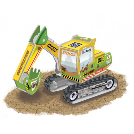 Maquettes engins de chantier – Coffret créatif enfant 6 ans+ Créa lign