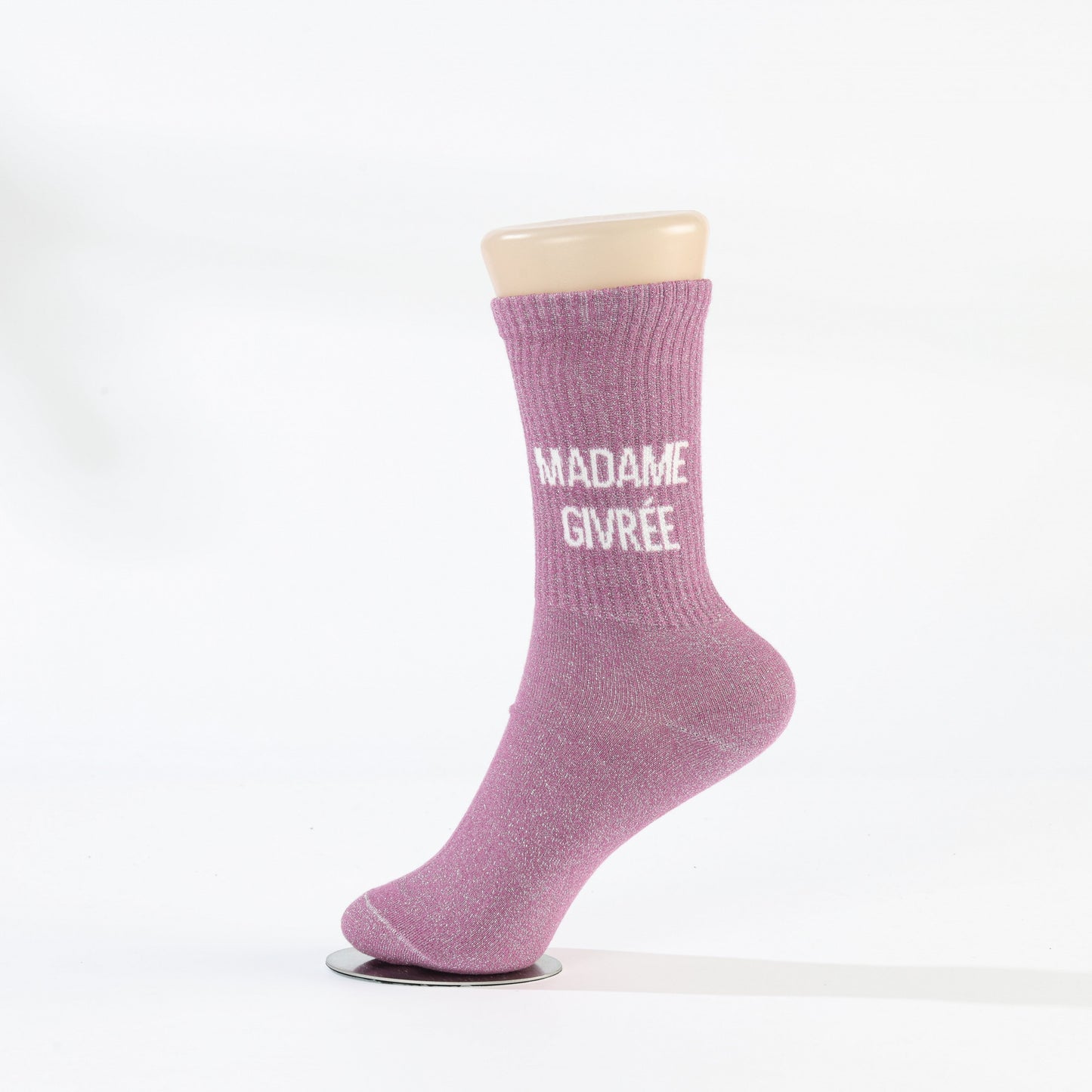 Chaussettes MADAME GIVRÉE à Paillettes – Message Fun & Déjanté (36-42) JOY!