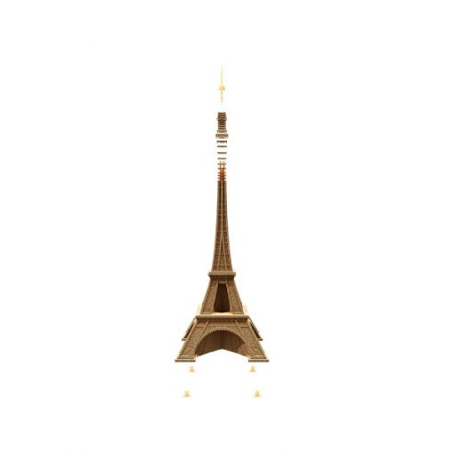 Puzzle 3D Tour Eiffel – Sculpture en Carton Recyclé CARTONIC Cartonic