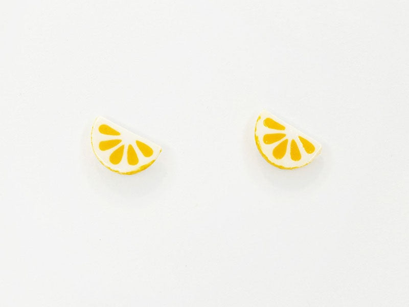 Boucles d’oreilles en porcelaine – Citron LA PETITE EPICERIE